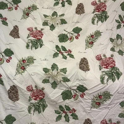 Funda nórdica Pottery Barn floral vacaciones botánica completa/reina algodón 87 x 83 Foto 1 de 4