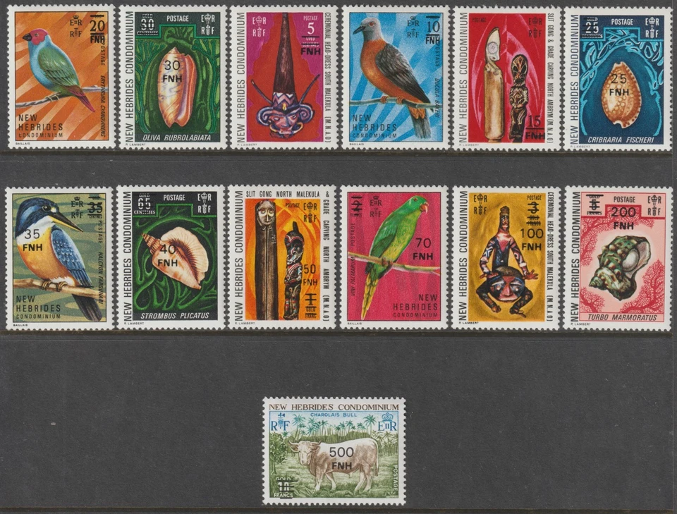 EDSROOM-20245 New Hebrides 217-229 MNH 1977 Complete New Currency CV$39.55 - Image 1 of 1