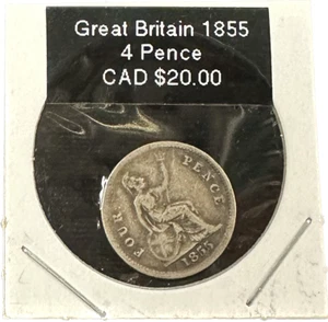 Great Britain 4 Pence 1855 Coin - Picture 1 of 2