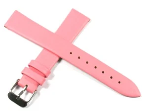 PINK LEATHER WATCH STRAP SMOOTH SOFT & SUPPLE 12MM 14MM 16MM 18MM 20MM 22MM - Picture 1 of 7