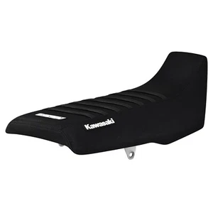 1987-2007 Kawasaki KLR 650 gripper seat cover all BLACK w/ BLACK ribs #220 - Foto 1 di 4