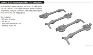 Eduard 1/48 Consolidated B-24J Liberator Superchargers for Hobby Boss kits - Bild 1 von 1