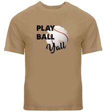 Softball Baseball Sports T-Shirt Play Ball Shirt gift Printed Play Ball Yall Tee