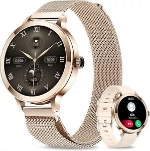 Free Strap Smartwatch for Women 1.106" AMOLED Screen Waterproof Android & iOS - Picture 1 of 8