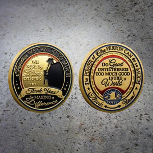 Thank You For Making A Difference moneta commemorativa placcata in oro regalo - Foto 1 di 11