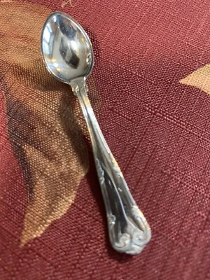 "Cuchara de sal Cohr de plata esterlina Dinamarca patrón Herregaard de 3""" Foto 1 de 4