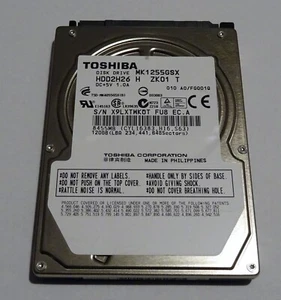 Toshiba Festplatte HDD Notebook 2,5" 120GB formatiert und getestet - Bild 1 von 5