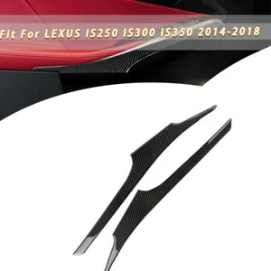 Kohlefaser Tür Armlehne Aufkleber Abdeckung Für LEXUS IS250 IS300 IS350 14-18 - Picture 1 of 1