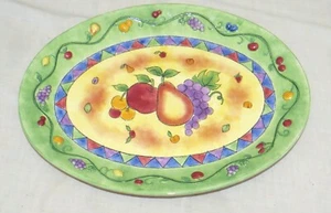 Sango Sangria 3075 Sue Zipkin 17.1/4 x 12.1/2 inch Oval Platter - Excellent - Picture 1 of 3