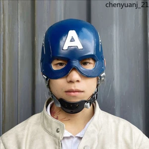 Captain America Cosplay Props Headgear Latex Mask Costume Props Halloween Mask - Picture 1 of 7