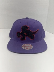 Mitchell & Ness NBA Toronto Raptors Purple HWC Black Red Team Logo Snapback Hat - Picture 1 of 5