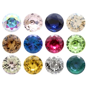 AUREA Crystals A1357 Brilliant Chaton Round Stones Crystals - Picture 1 of 19