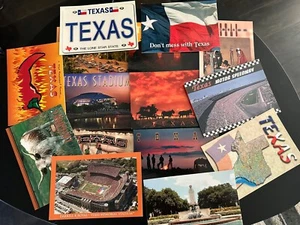 15 postales antiguas de Texas sin usar - estadio, Speedway, Dallas, Longhorns, etc. - Imagen 1 de 17