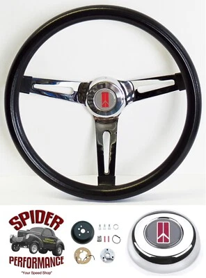 1969-1989 Oldsmobile steering wheel 13 1/2" MUSCLE CAR CHROME - Image 1 of 4