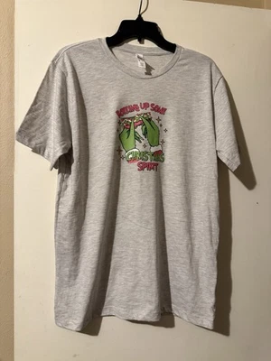 Camiseta Navidad Alternativa Talla Mediana Gris Manga Corta Foto 1 de 4