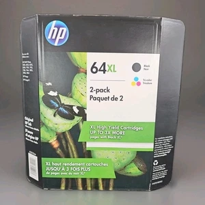 Wkłady atramentowe HP 64XL Combo 64XL Czarny 64XL Kolor NOWE ORYGINALNE - EXP 07/2021 - Zdjęcie 1 z 4