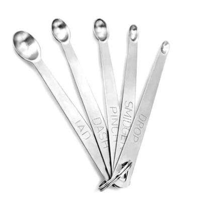 5Pcs Steel Mini Set Dash Pinch Smidgen Norpro Measuring Z L4O6 Spoons M7I6 O6D2 - Image 1 of 4