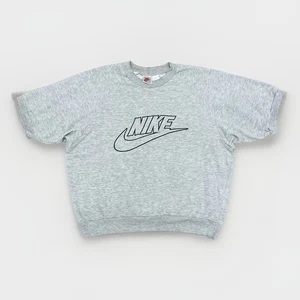 Vintage Nike Sweatshirt Large Boxy Kurzarm bestickt Fitness Laufen 90er USA - Bild 1 von 10