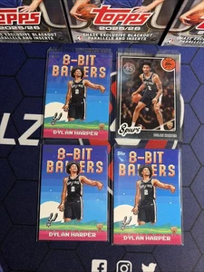 2025-26 Topps Basketball Dylan Harper Rookie Lot x4 #203 8-Bit Ballers Spurs RC - Picture 1 of 2