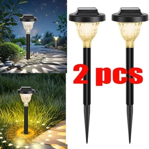 2pcs Solar Stake Light Outdoor Spotlight Garden Pathway Lawn LED Landscape Lamp - Picture 1 of 18