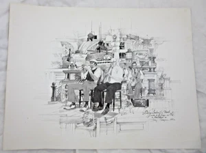 5 Tommy Thompson Lithograph Prints, New Orleans Dixieland Jazz - Picture 1 of 8