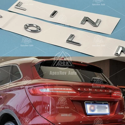 Rear Tailgate Letters Emblem For 2020-2024 Lincoln Trunk Lid Badge Chrome - Image 1 of 4