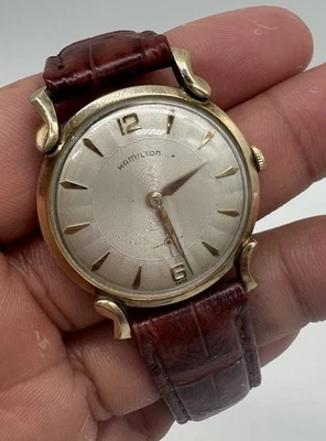 Reloj para hombre vintage Hamilton subsegundo esfera automático chapado en oro Cal.986A Foto 1 de 4