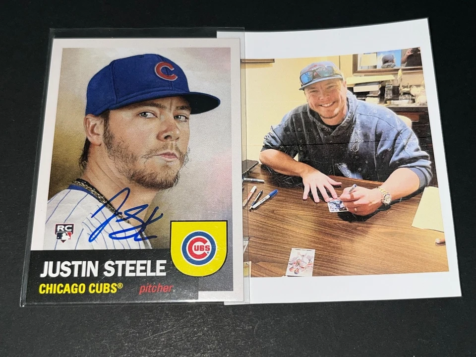 Justin Steele Chicago Cubs Auto Signed 2022 Topps Living Set - Image 1 of 1
