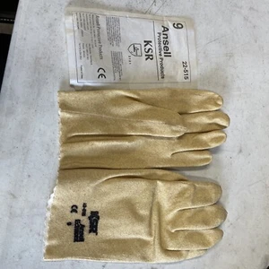 Ansell Ksr® Multi-Purpose Vinyl-Coated Gloves, 9, Yellow - Picture 1 of 3