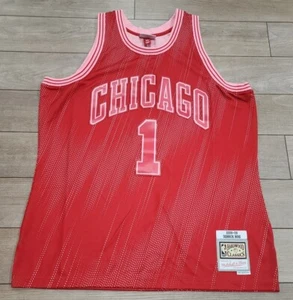 $155 Mitchell & Ness Derrick Rose Chicago Bulls Jersey XL Monochrome Swingman - Picture 1 of 7