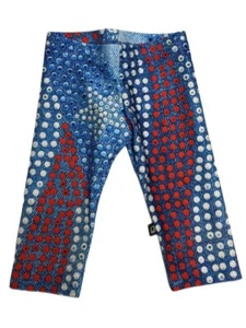 TEREZ Girl's Blue Bedazzle USA Leggings #5031145 NWT - Picture 1 of 1