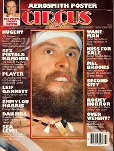 1978 Circus Magazine Ted Nugent Cover Complete w/ Aerosmith Poster - Picture 1 of 1