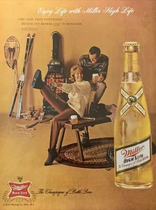 1968 vintage Miller print ad. Enjoy Life With Miller High Life - Picture 1 of 1