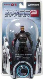 DC Unlimited Mass Effect 2 Series 1 Shepard Action Figure NEW Case Fresh - Picture 1 of 1
