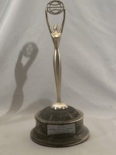 Clio Award Trophy Advertising Design TV International Metal Statue