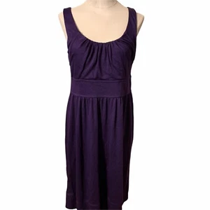 Ann Taylor LOFT Scoop Neck Sleeveless Knit Dress Size 4 Purple - Picture 1 of 8