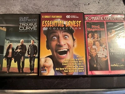 DVD Lot - Essential Ernest , Trouble with the Curve, Sleepless in Seattle/Steel Foto 1 de 2