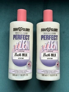 Soap & Glory Perfect Zen Calming Bath Milk 500ml x 2 Birthday Gift