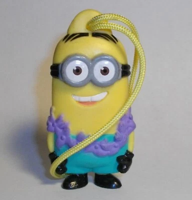 Minions Despicable Me 2 Mini Minion Hawaiian Ornament toy General Mills 2013 - Image 1 of 2