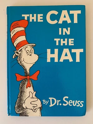 The Cat In The Hat by Dr Seuss UK 1st First Edition 1958 Hard Cover Vintage Rare - Image 1 of 4