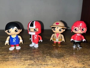 Ryan's World lot of 4 Figures 3" Tall:  Basketball Player, Safari Guy, Mystery - Picture 1 of 1