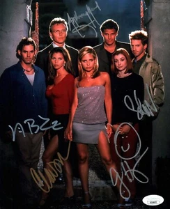 Buffy the Vampire Slayer 8x10 Signed Photo Cast x5 JSA Certified Autograph - Picture 1 of 2