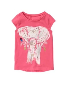 NWT Gymboree Safari Twirl Elephant Tee shirt Top Girls 6 8 - Picture 1 of 1
