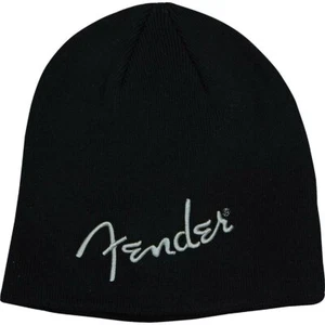 Genuine Fender Guitars Original Embroidered Logo Beanie Hat - BLACK - Picture 1 of 2