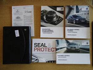 GENUINE BMW 5 SERIES TOURING 2010-2013 OWNERS MANUAL HANDBOOK WALLET F-437 - Picture 1 of 4