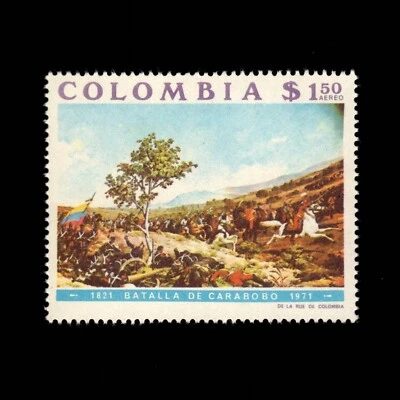 Colombia, Scott C576, Batalla de Carabobo, 1971, MH Foto 1 de 2