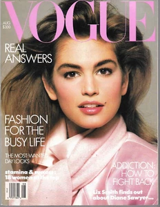 VOGUE Magazin August 1986 - CINDY CRAWFORD - SIGOURNEY WEAVER - DIANE SAWYER - Bild 1 von 1
