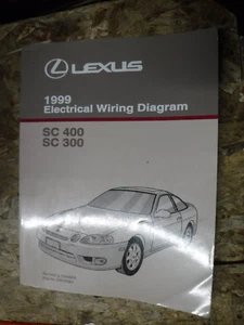 1999 LEXUS SC 400 300 ORIGINAL FACTORY ELECTRICAL WIRING DIAGRAMS MANUAL SERVICE - Picture 1 of 6