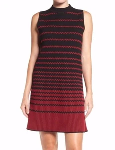 $188 NWT NIC + ZOE SzS FALL FEVER JACQUARD SLEEVELESS SHIFT DRESS MULTI - Picture 1 of 5