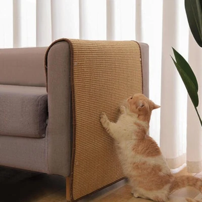 Natural Sisal Pet Cat Scratching Mat Antislip Play Protection Claw Scratcher P ∂ - Image 1 of 4